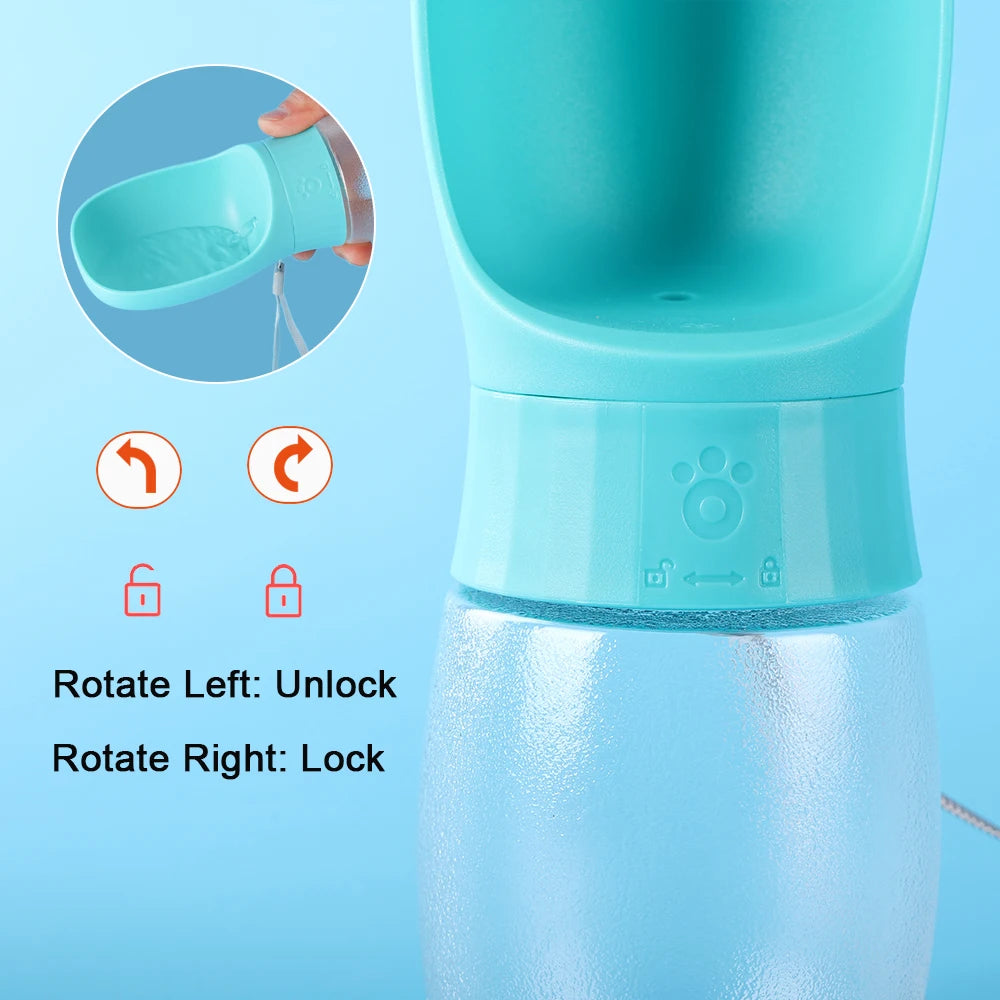 SmartBuy Hub-300ml 500ml Big Dog Water Bottle Portable Drinking Bowl For Small Dogs