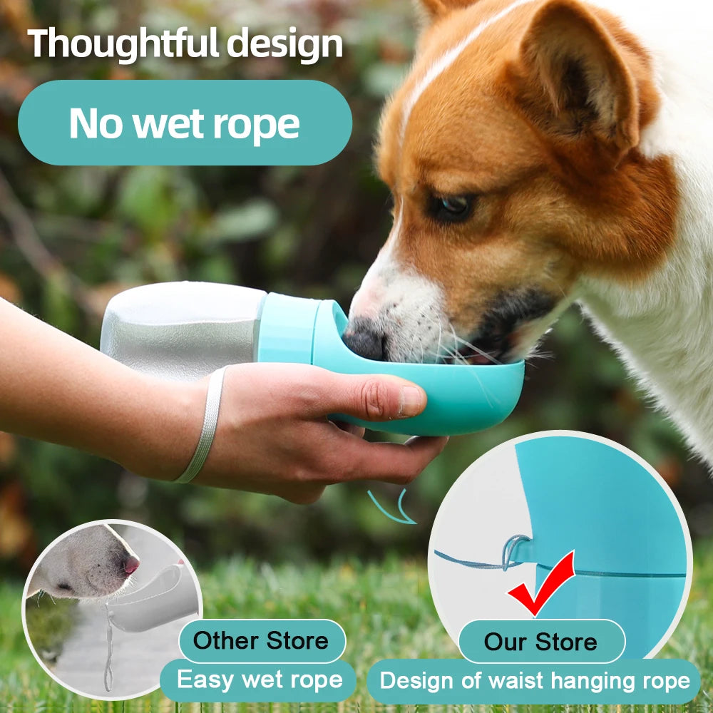 SmartBuy Hub-300ml 500ml Big Dog Water Bottle Portable Drinking Bowl For Small Dogs